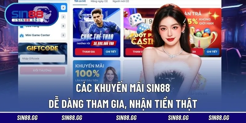 Khuyến mãi đa dạng dễ dàng tham gia
